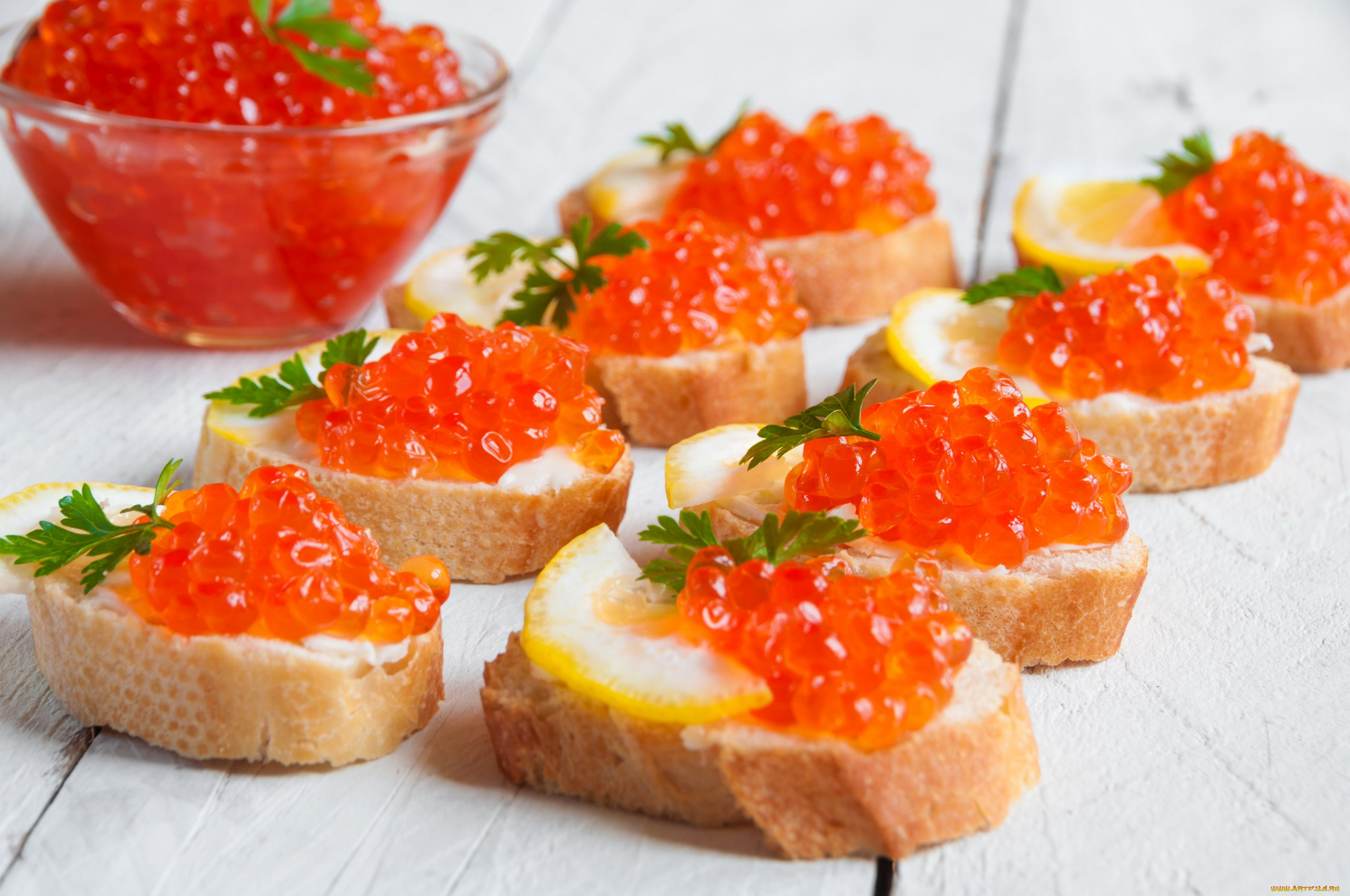 еда, икра, красная, деликатес, канапе