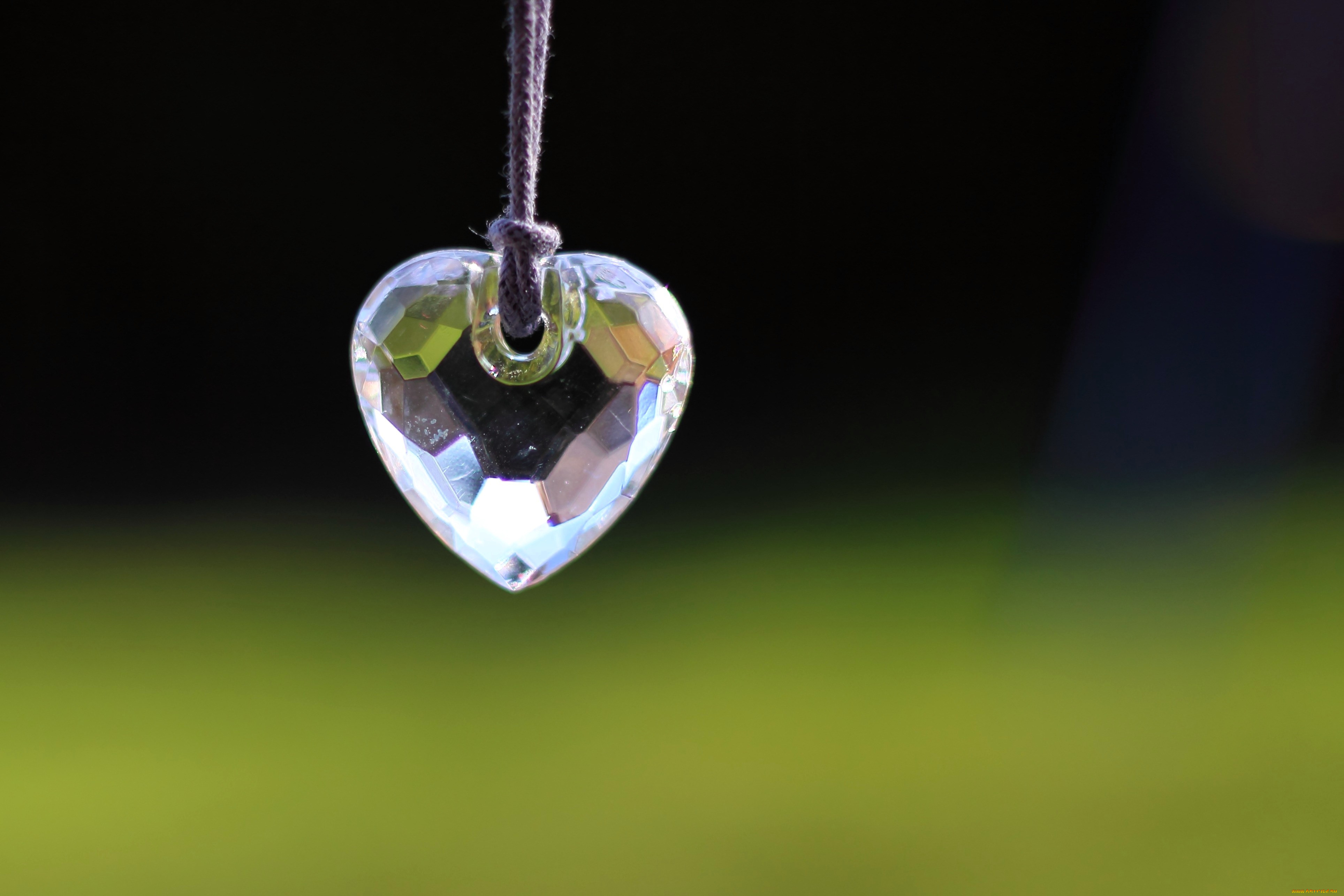 разное, украшения, , аксессуары, , веера, кулон, сердечко, веревка, кристалл