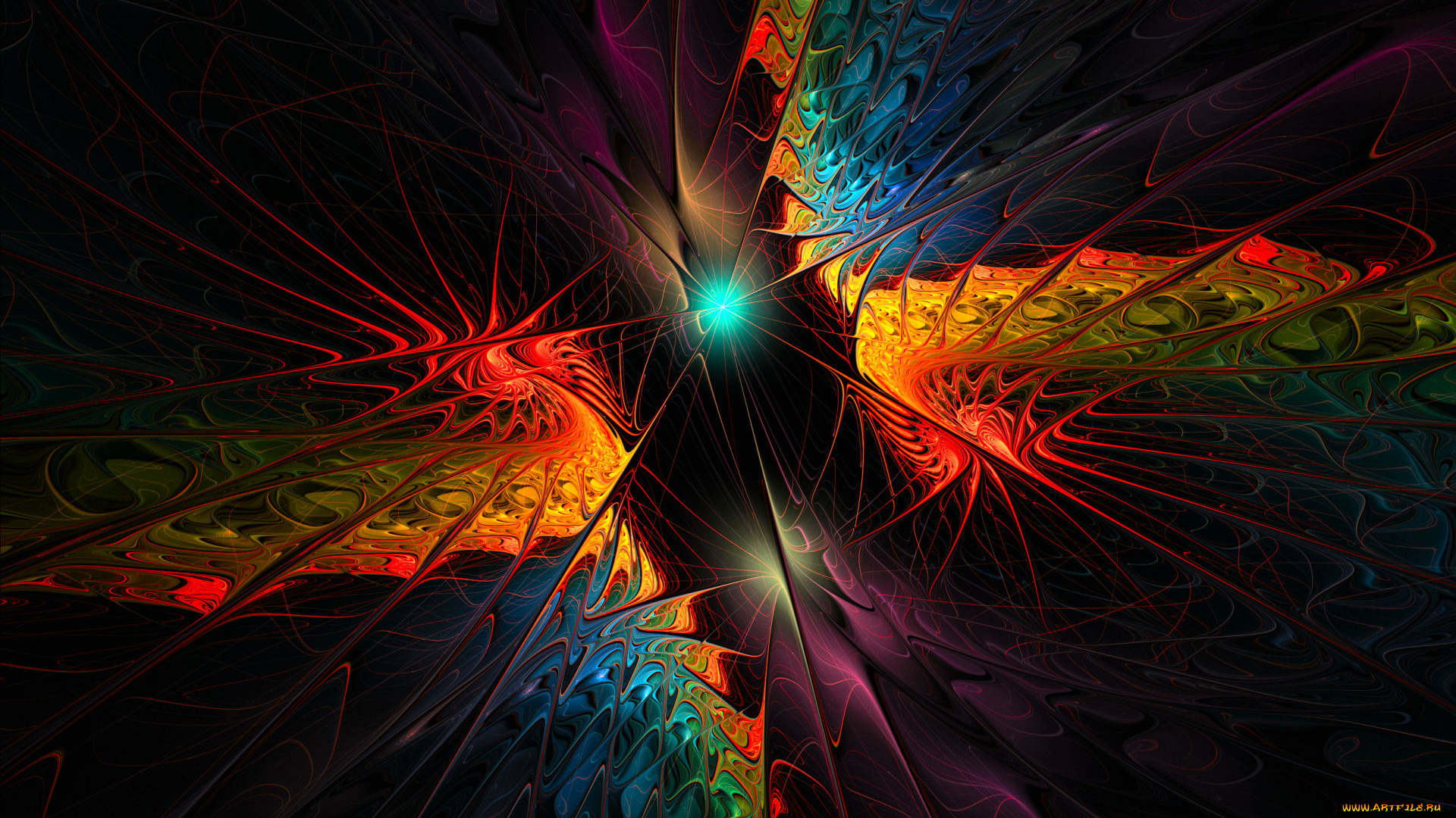 3д, графика, fractal, фракталы