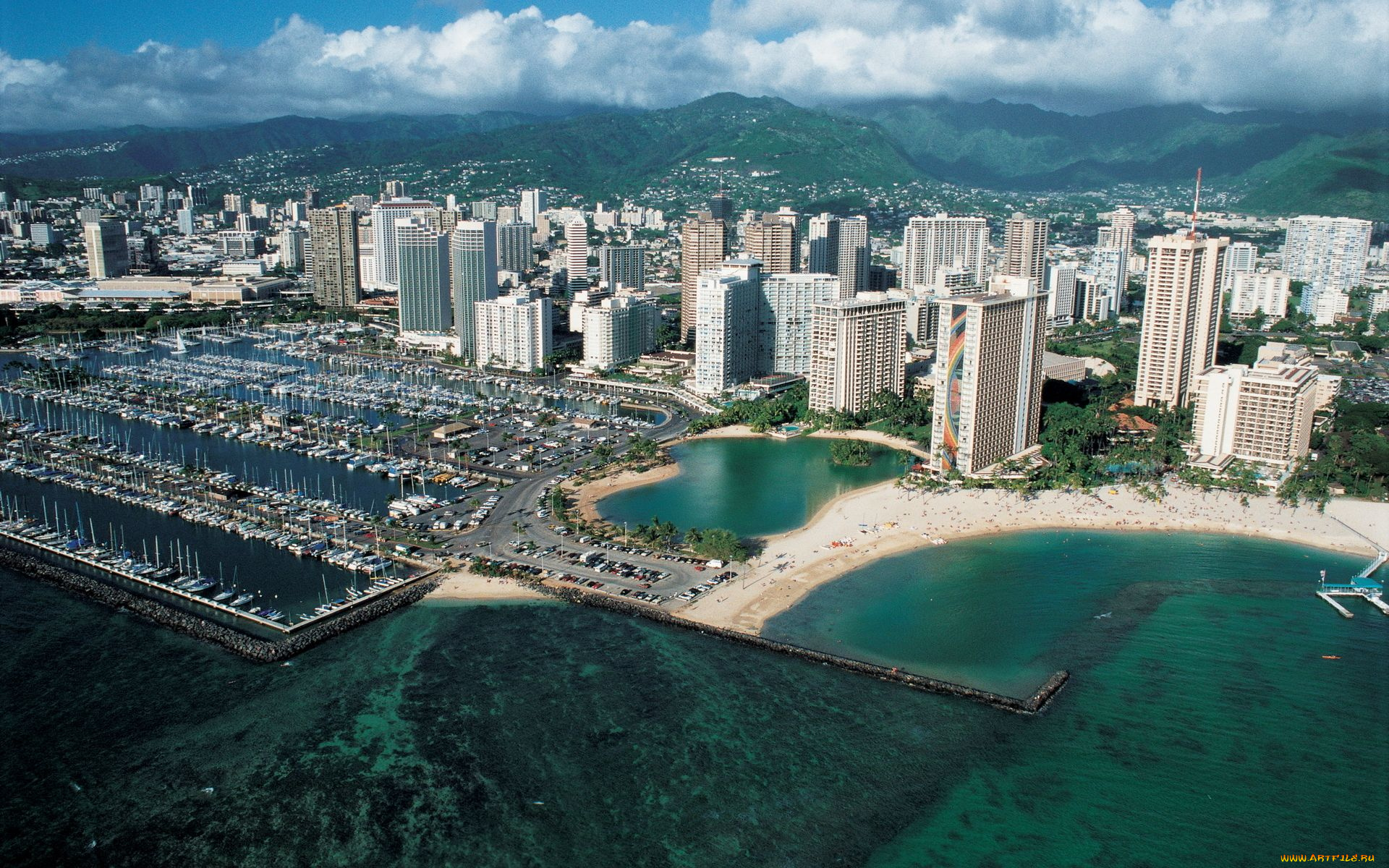 города, панорамы, costa, del, sol, spain