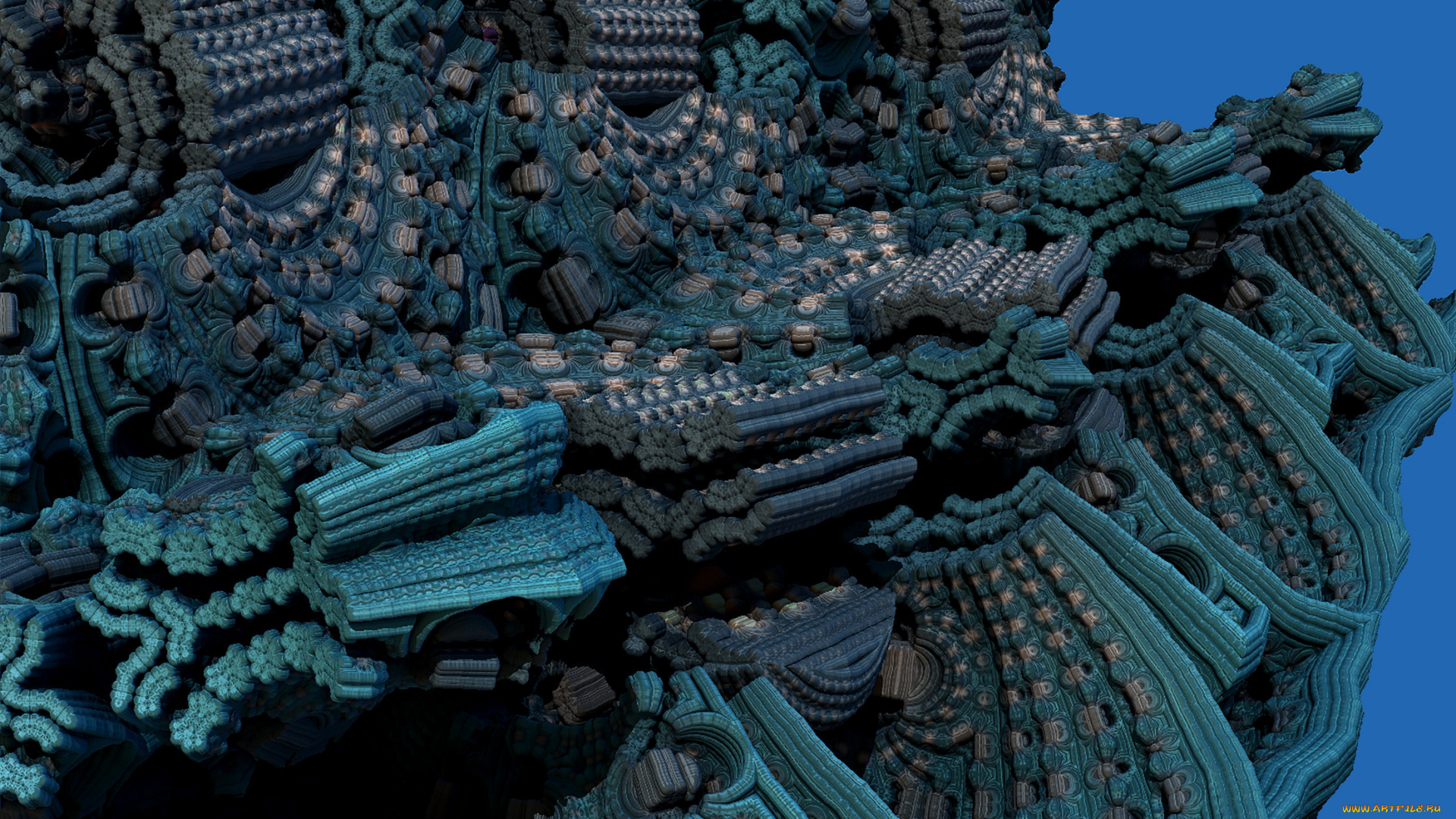 3д, графика, fractal, фракталы, фон, цвета