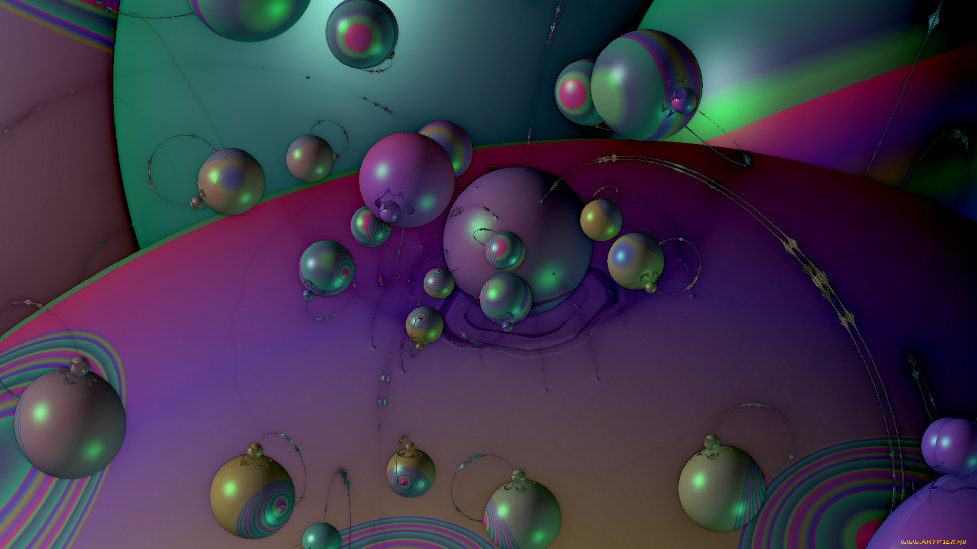 3д, графика, fractal, фракталы, фон, цвета