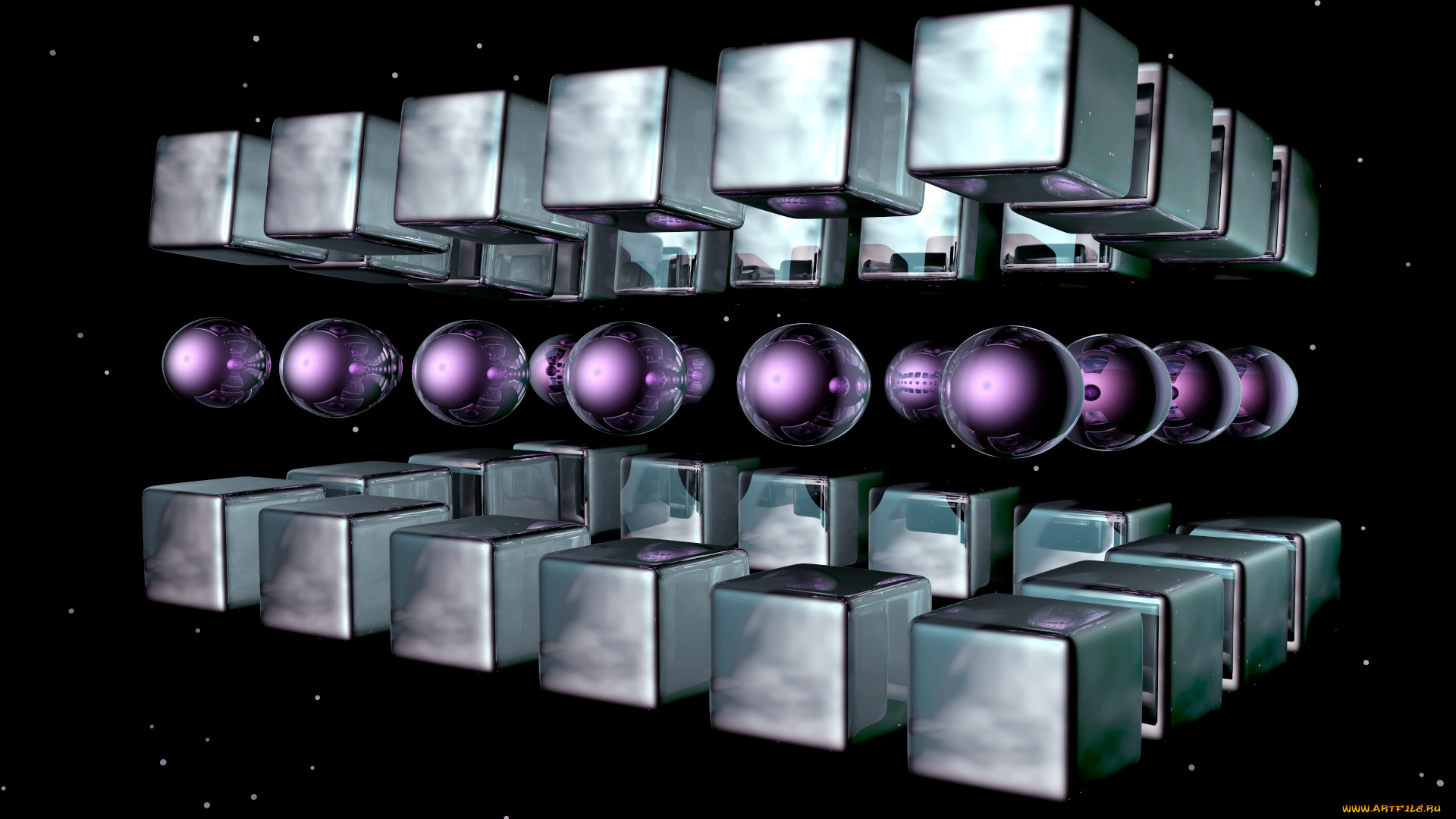 3д, графика, modeling, моделирование, шары