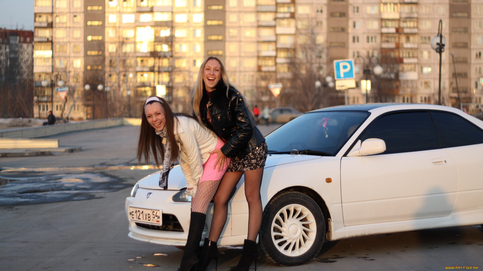 автомобили, авто, девушками