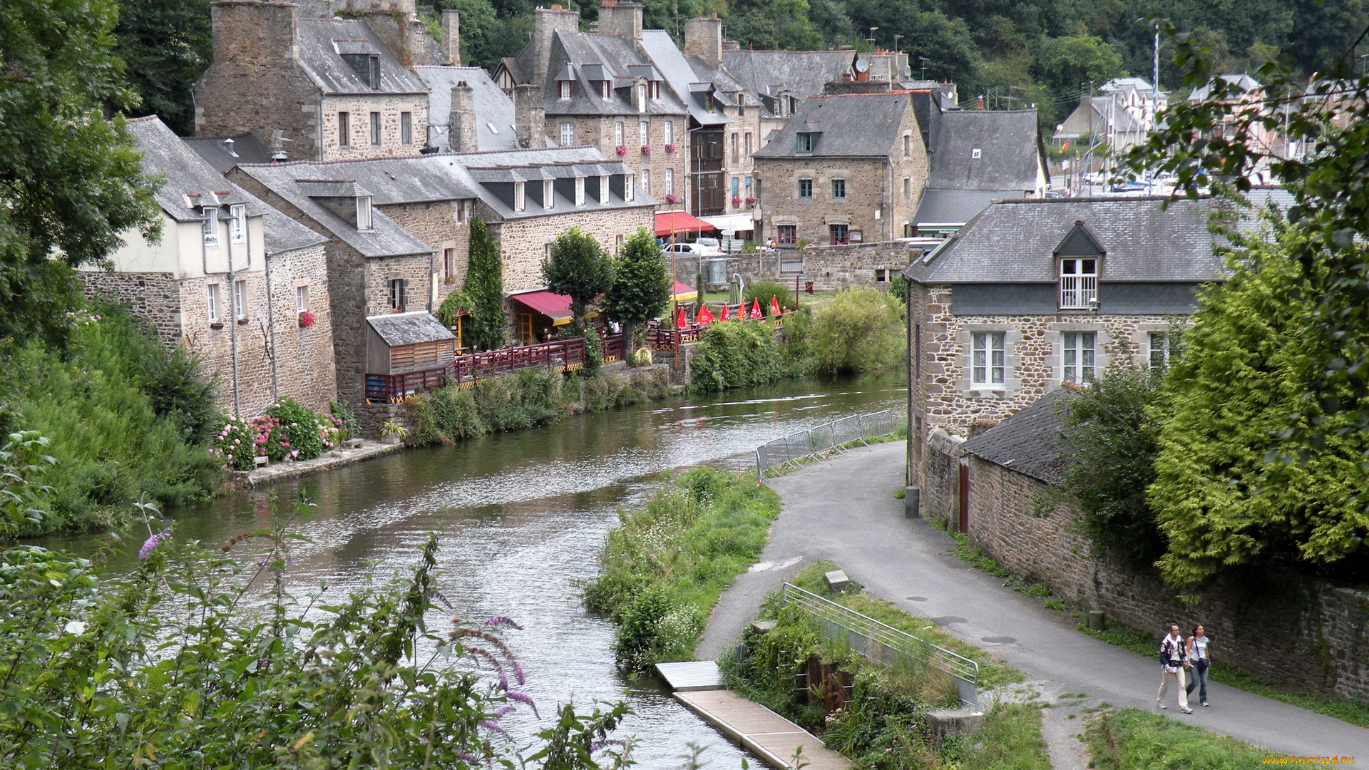 города, улицы, площади, набережные, dinan, франция
