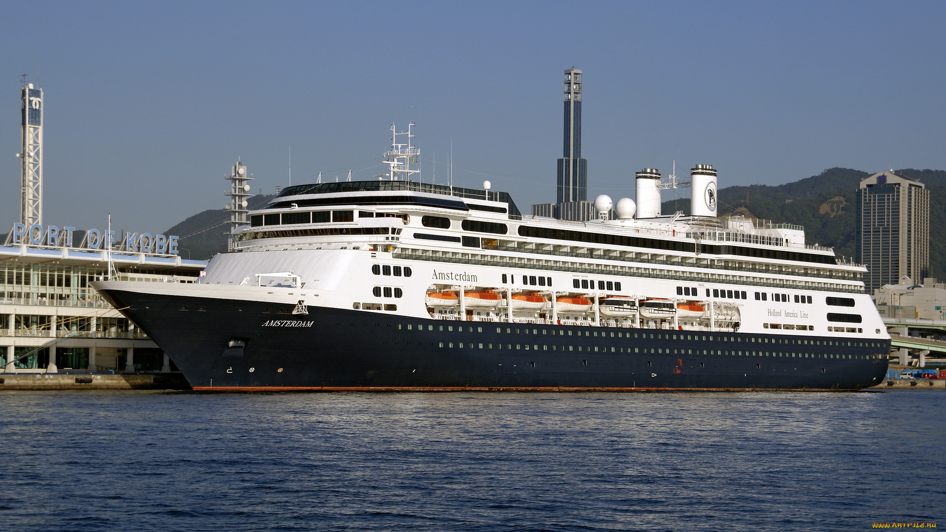 корабли, лайнеры, amsterdam, круиз