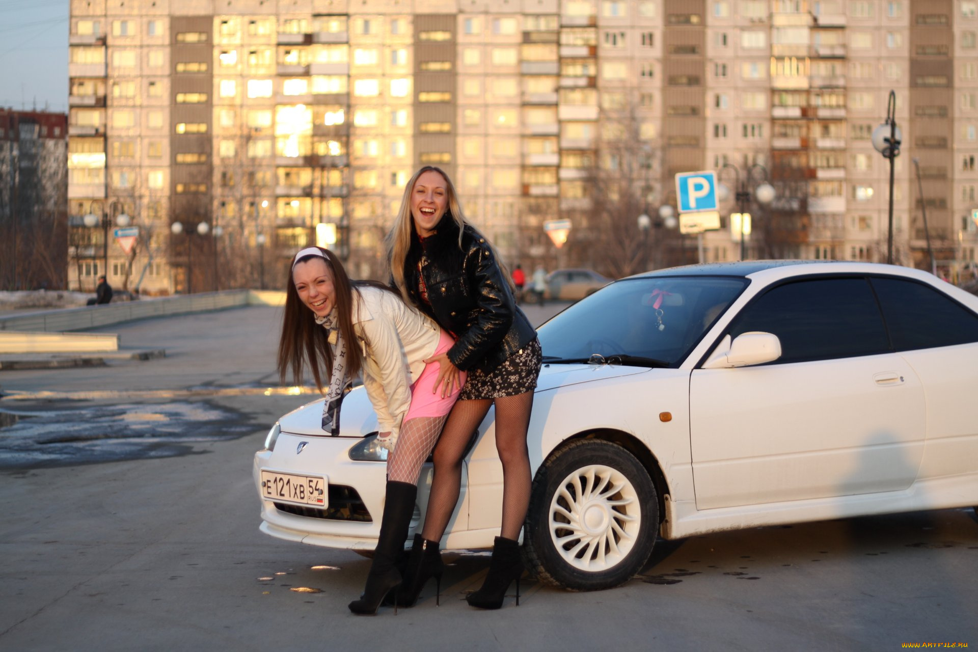 автомобили, авто, девушками