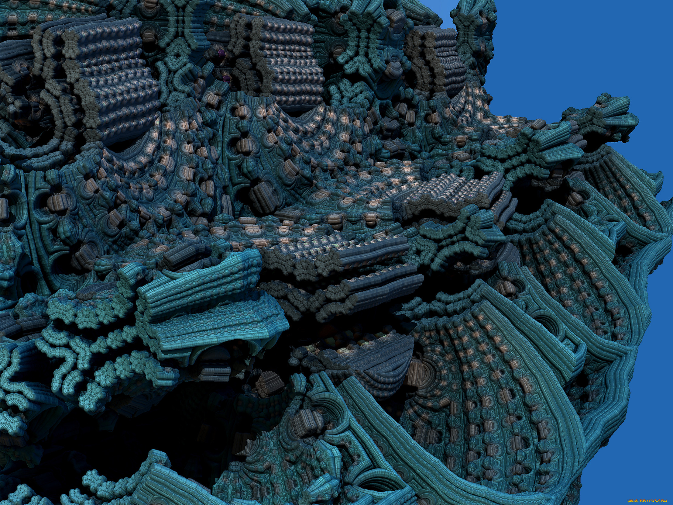 3д, графика, fractal, фракталы, фон, цвета