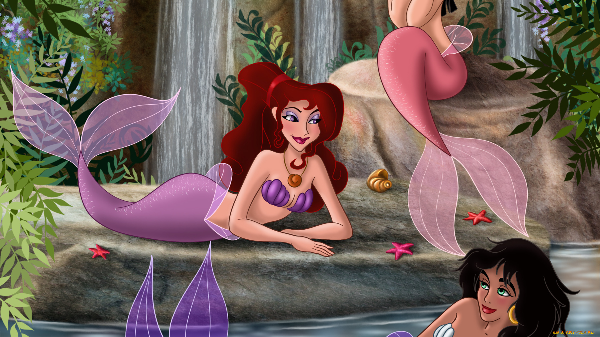 мультфильмы, disney`s, princess, русалки