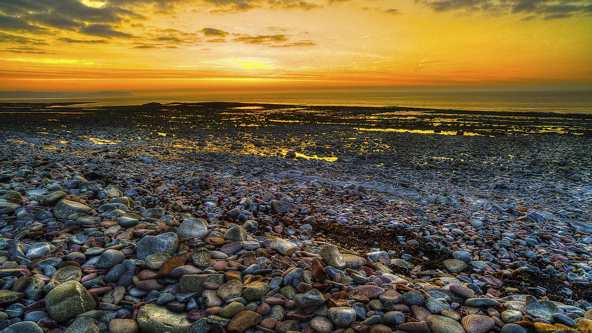 природа, восходы, закаты, море, закат, берег, камни, пейзаж