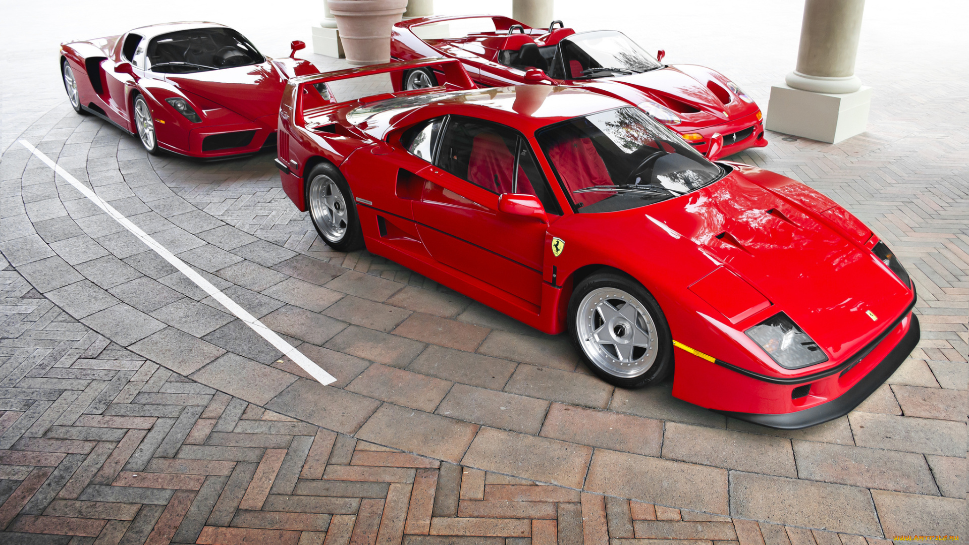 a, few, ferraris, автомобили, выставки, и, уличные, фото, площадка, авто