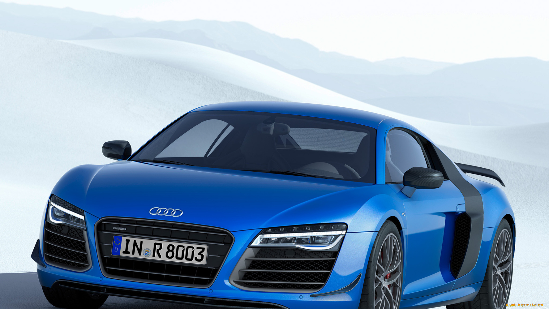 автомобили, audi, lmx, r8, синий, 2014г