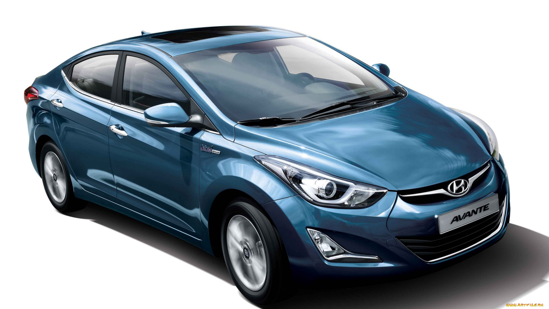 автомобили, hyundai, drive, blue, синий, avante, 2014г, md