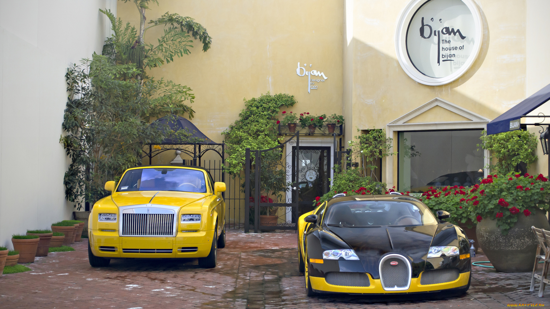 bijan, bugatti, veyron, &, rolls, royce, phantom, drophead, coupe, автомобили, выставки, и, уличные, фото, особняк, авто