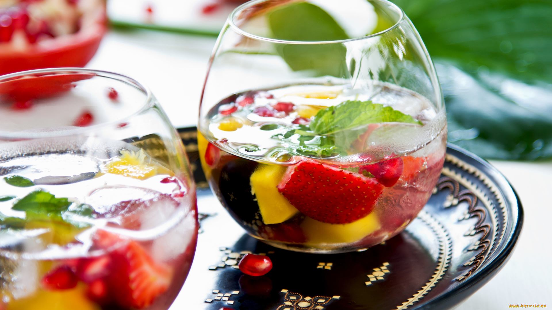 еда, напитки, фрукты, сангрия