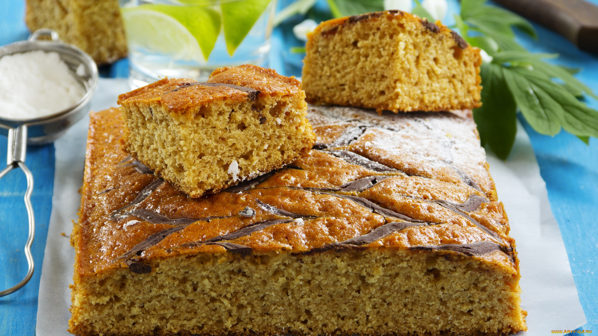 еда, пироги, медовик