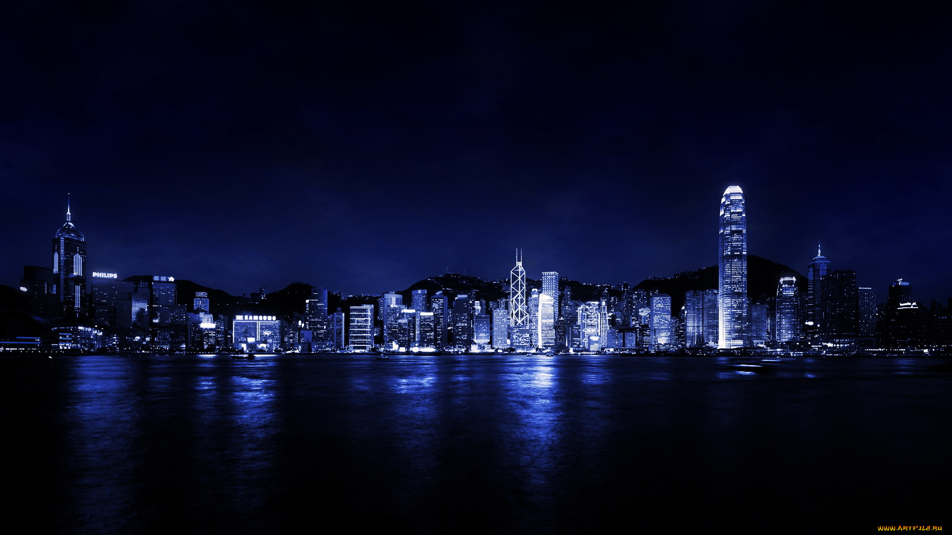 города, гонконг, , китай, дома, ночь
