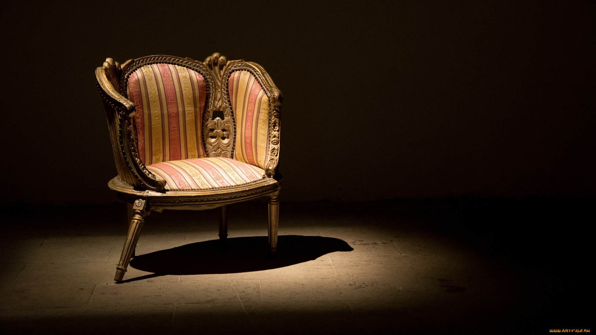 интерьер, мебель, тень, фон, кресло