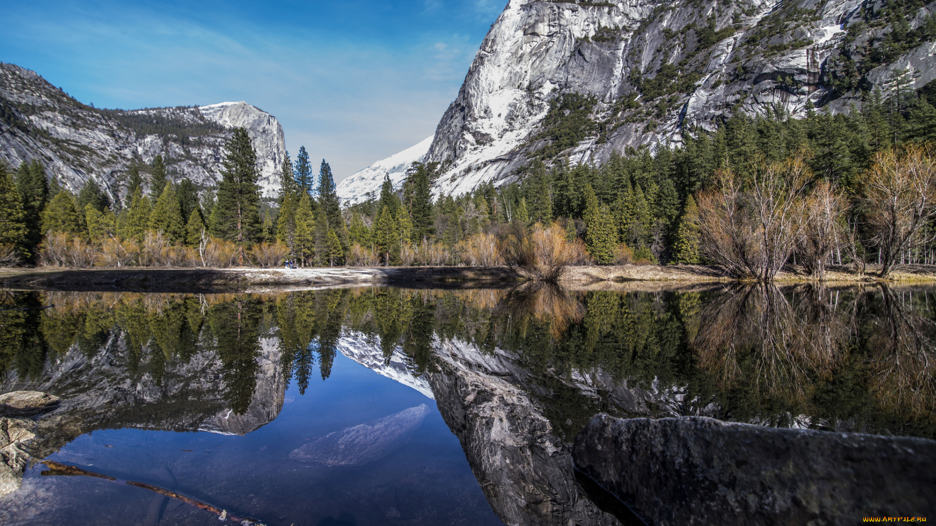 природа, реки, озера, горы, река, лес