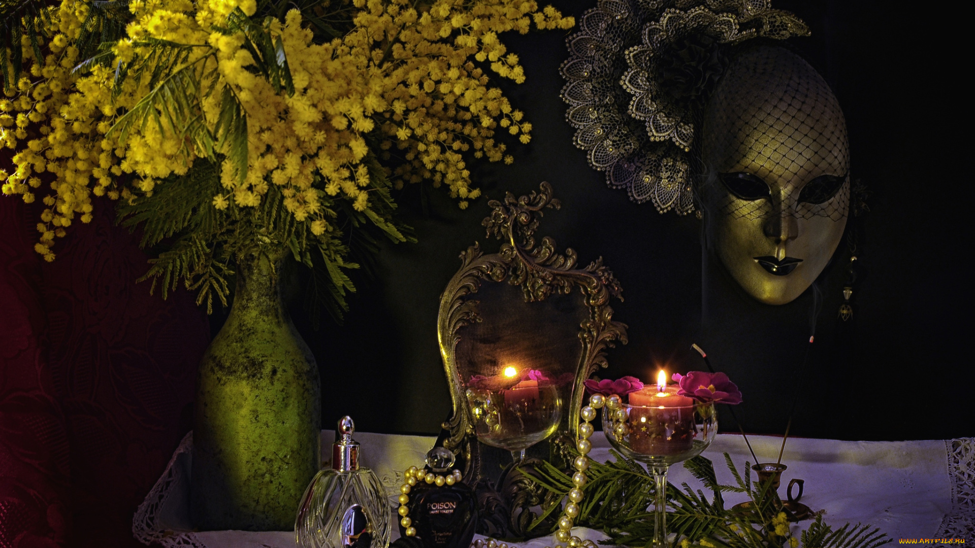 разное, маски, , карнавальные, костюмы, мимоза, свечи, маска
