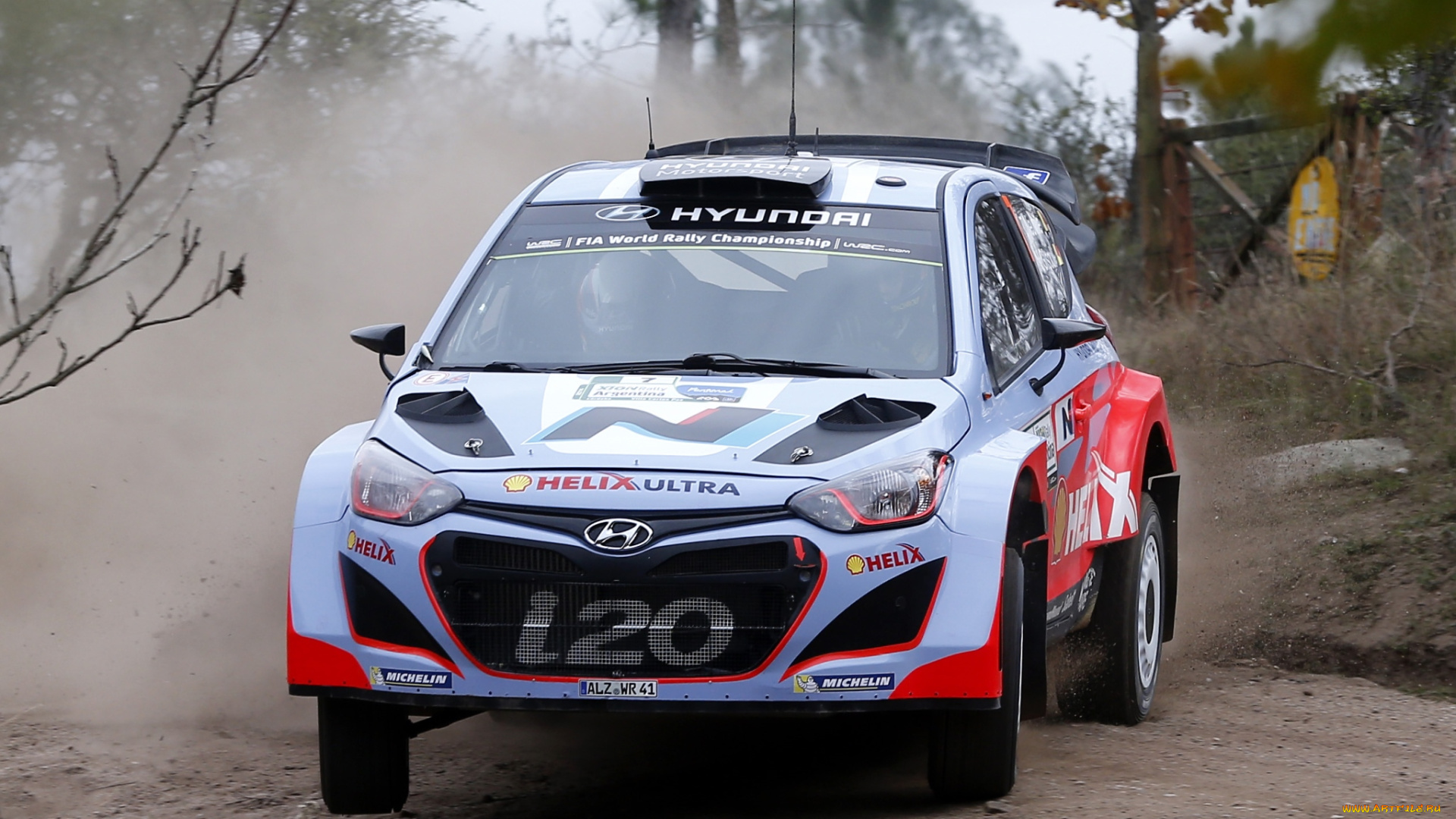 спорт, авторалли, 2014г, i20, wrc, hyundai, пыль, скорость