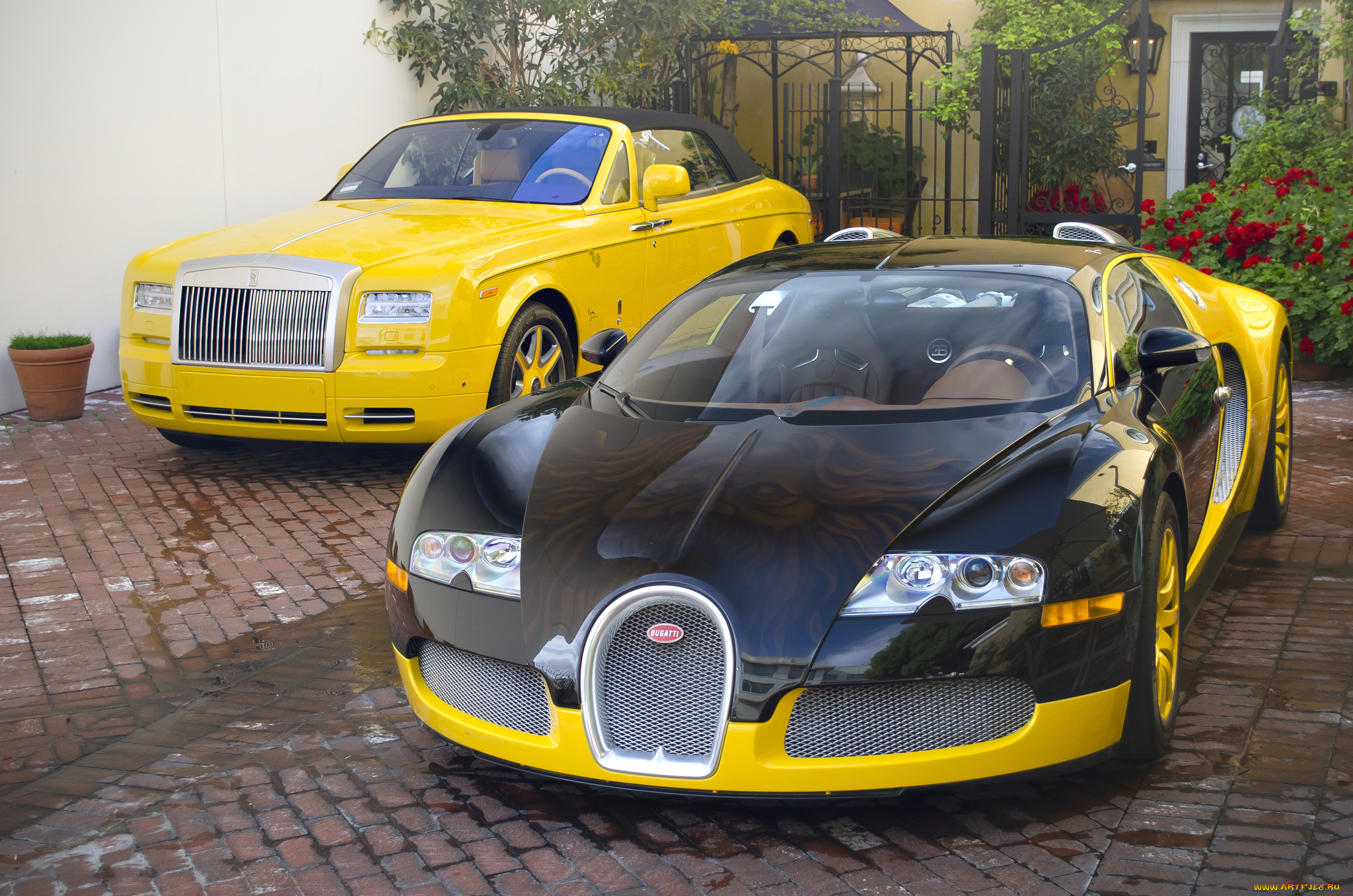 bijan, bugatti, veyron, and, rolls-royce, phantom, drophead, coupe, автомобили, выставки, и, уличные, фото, авто, особняк