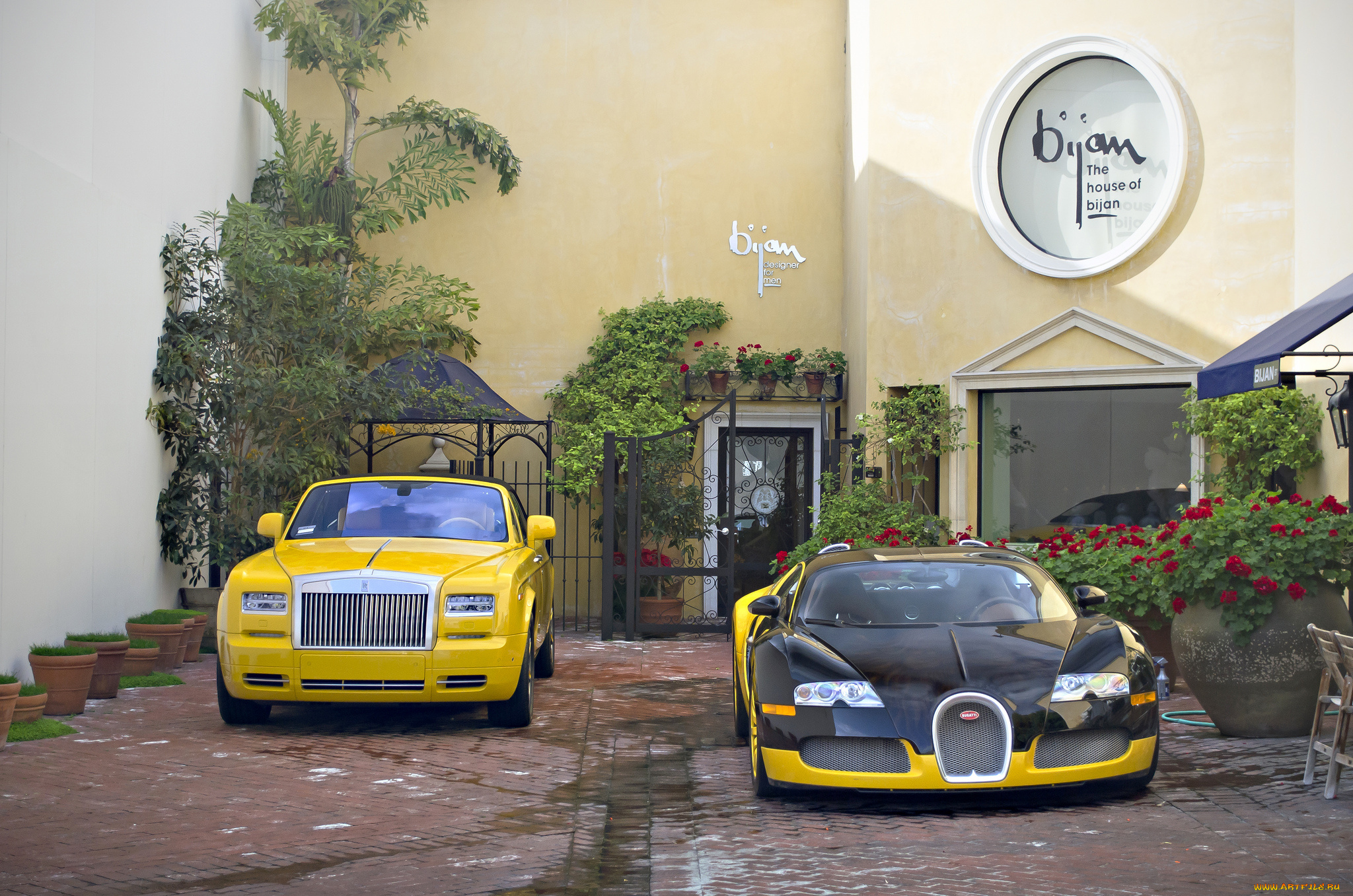 bijan, bugatti, veyron, &, rolls, royce, phantom, drophead, coupe, автомобили, выставки, и, уличные, фото, особняк, авто