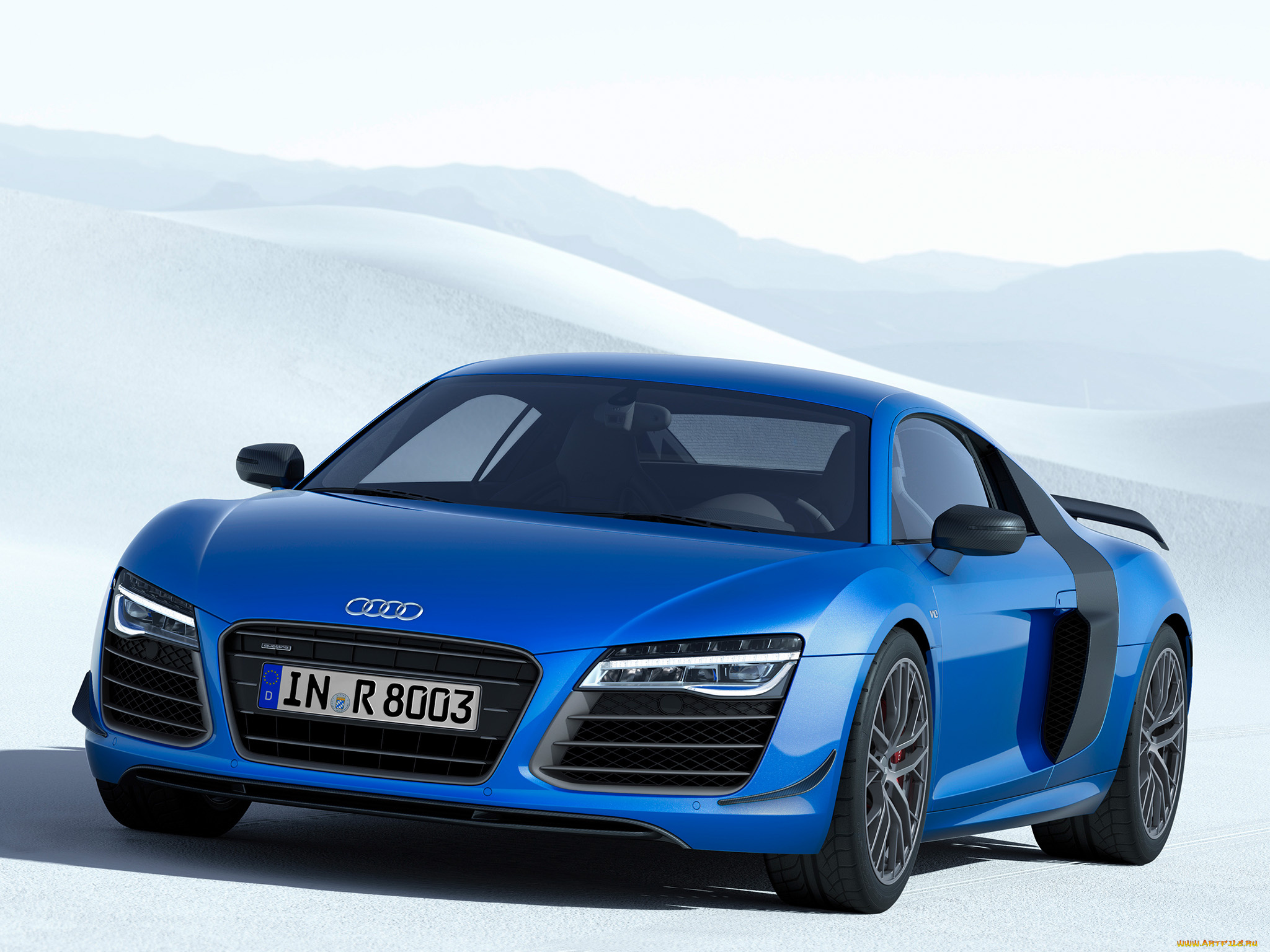 автомобили, audi, lmx, r8, синий, 2014г