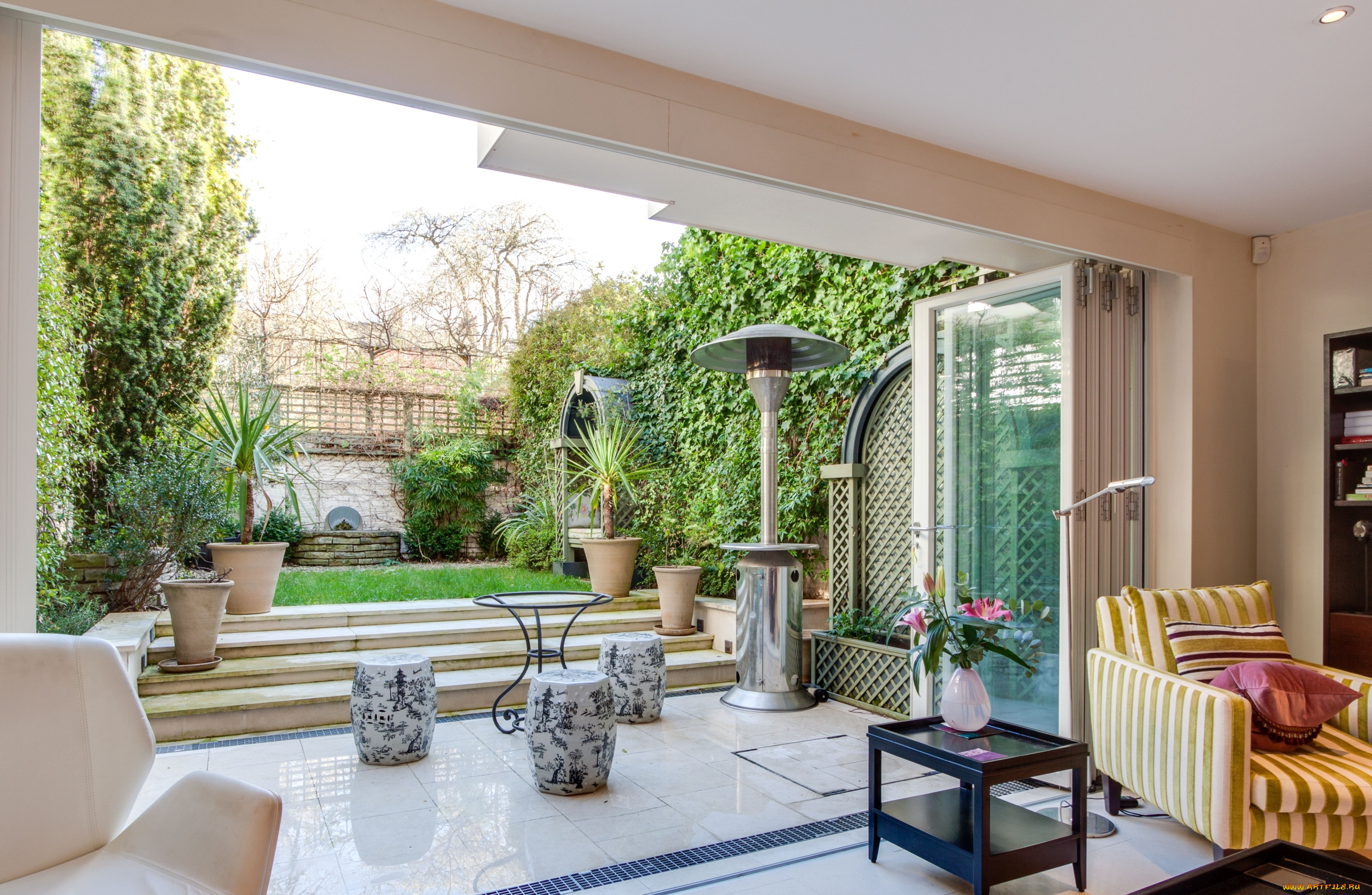 интерьер, веранды, , террасы, , балконы, вазы, ступеньки, вазоны