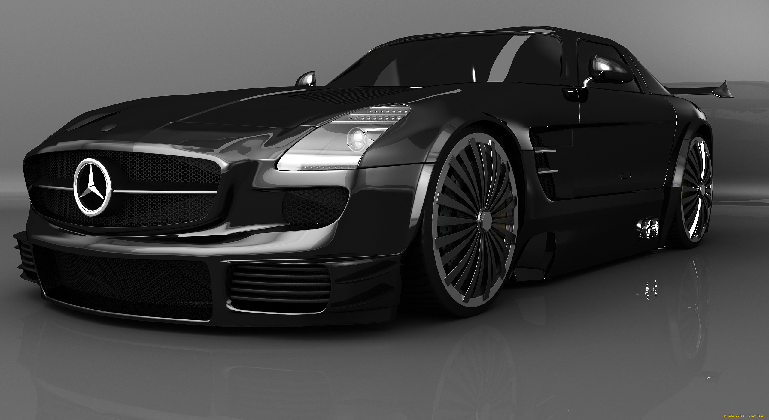 автомобили, 3д, mercedes