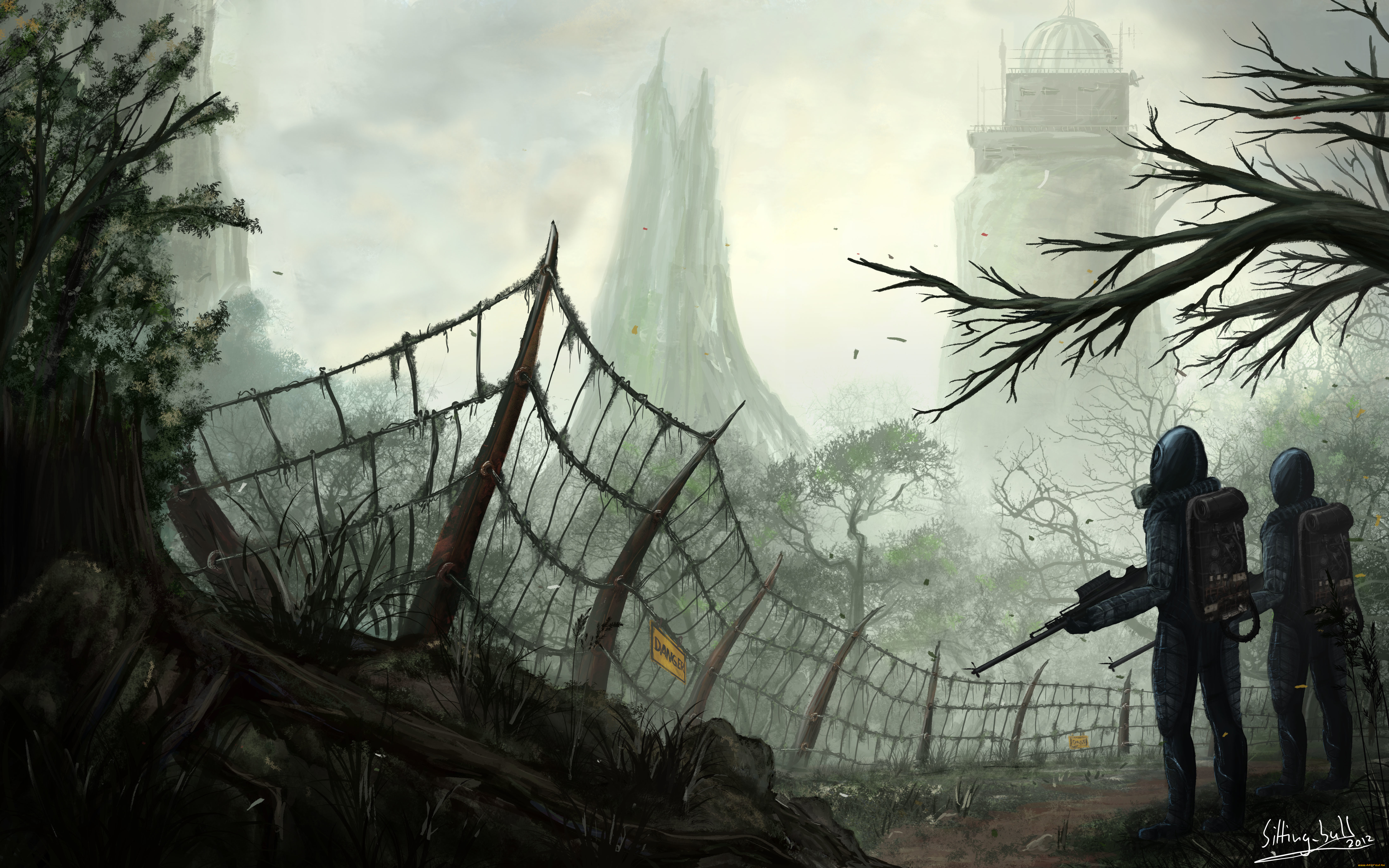 фэнтези, люди, сооружение, будущее, ограждение, мир, оружие, иной, солдаты