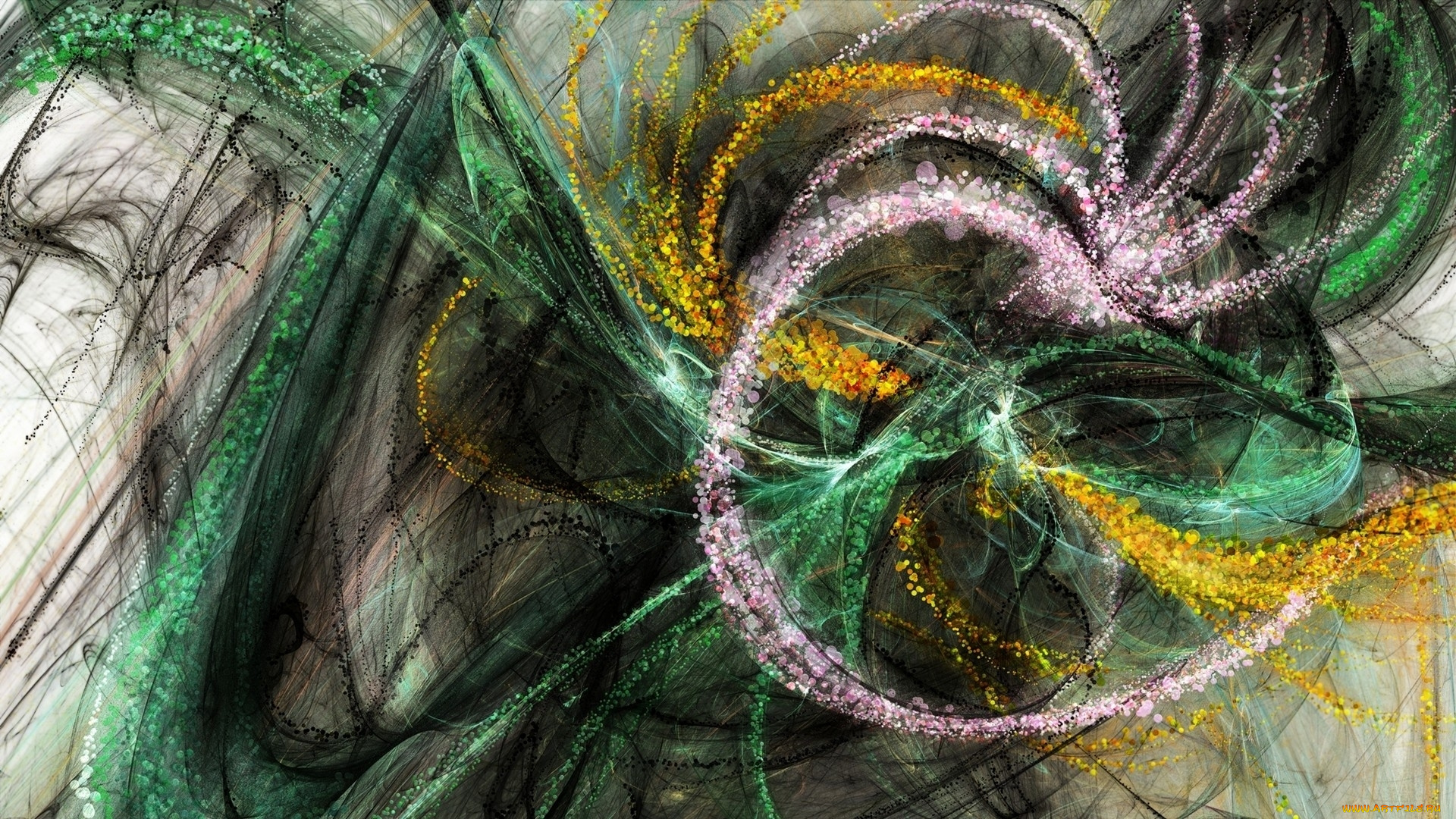 3д, графика, абстракция, , abstract, свет, узор, цвет, линии, объем