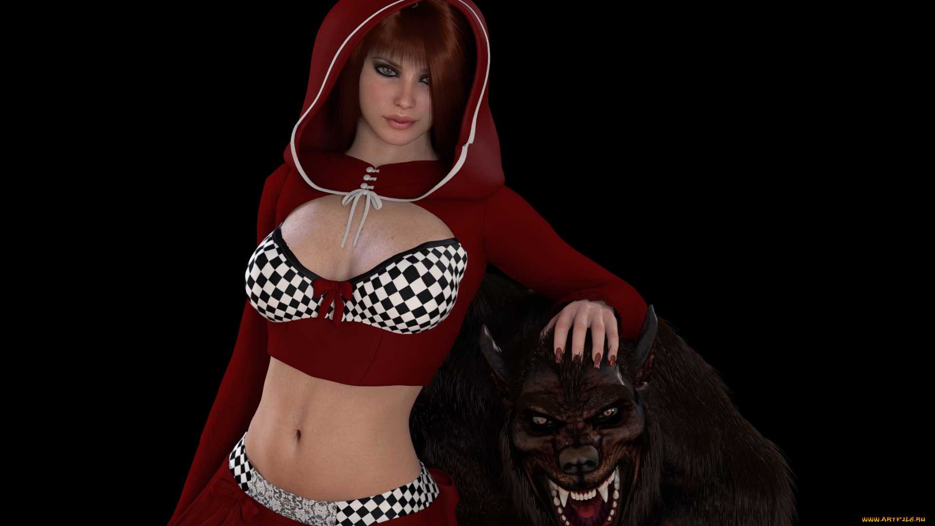 3д, графика, фантазия, , fantasy, девушка, взгляд, фон, демон