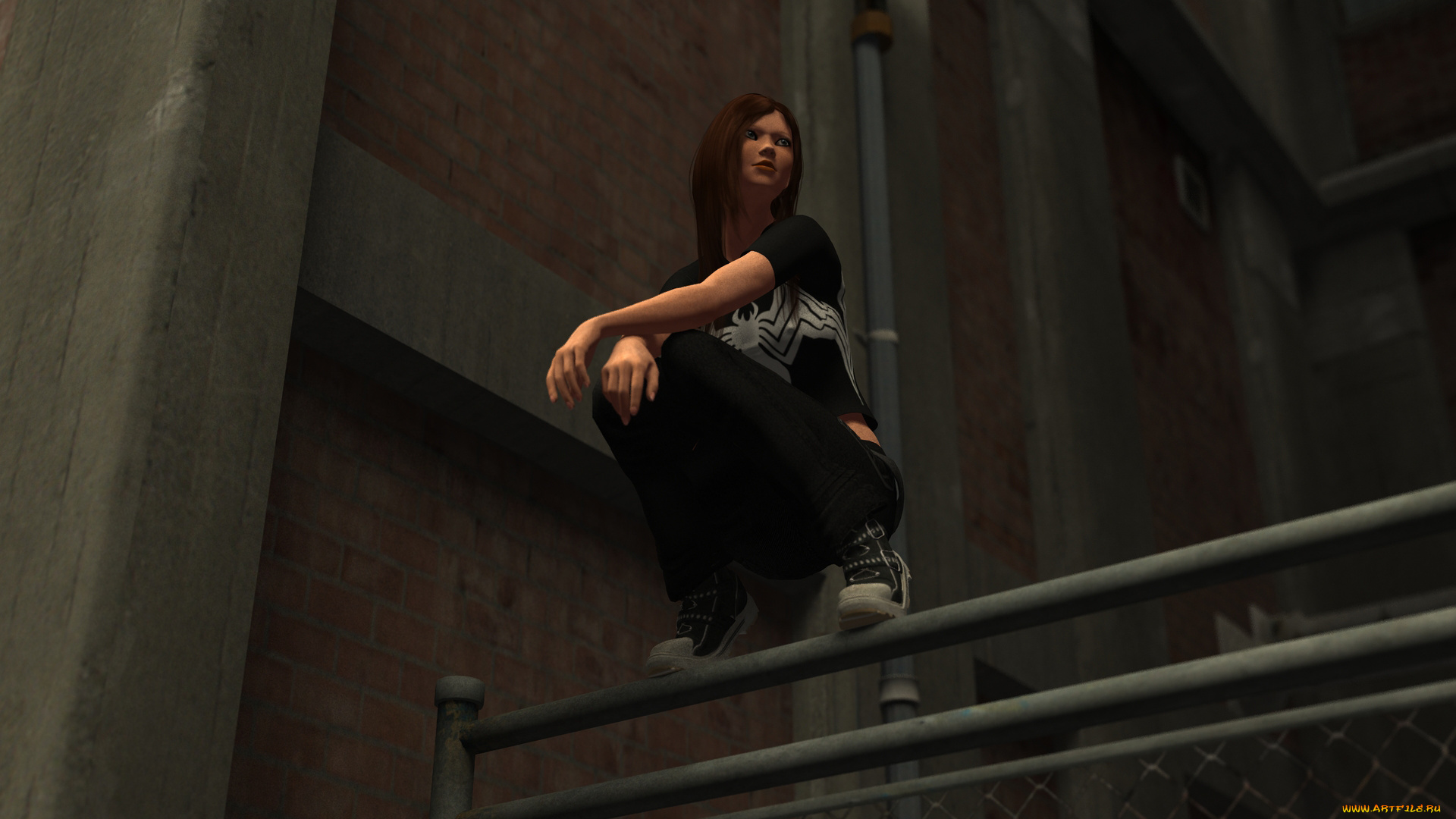 3д, графика, люди, , people, девушка, взгляд, фон