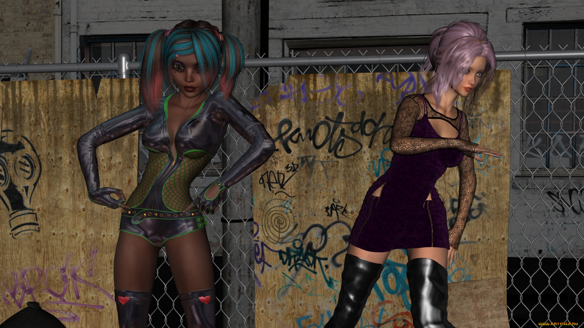 3д, графика, люди, , people, девушки, взгляд, фон