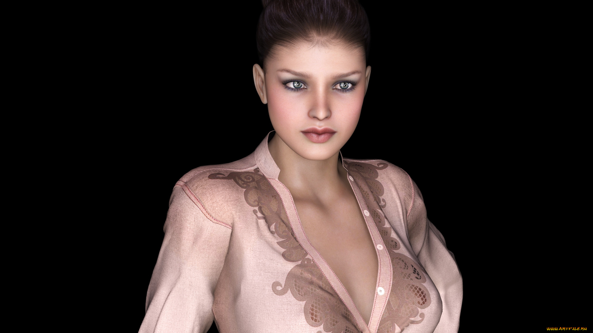 3д, графика, люди, , people, фон, взгляд, девушка