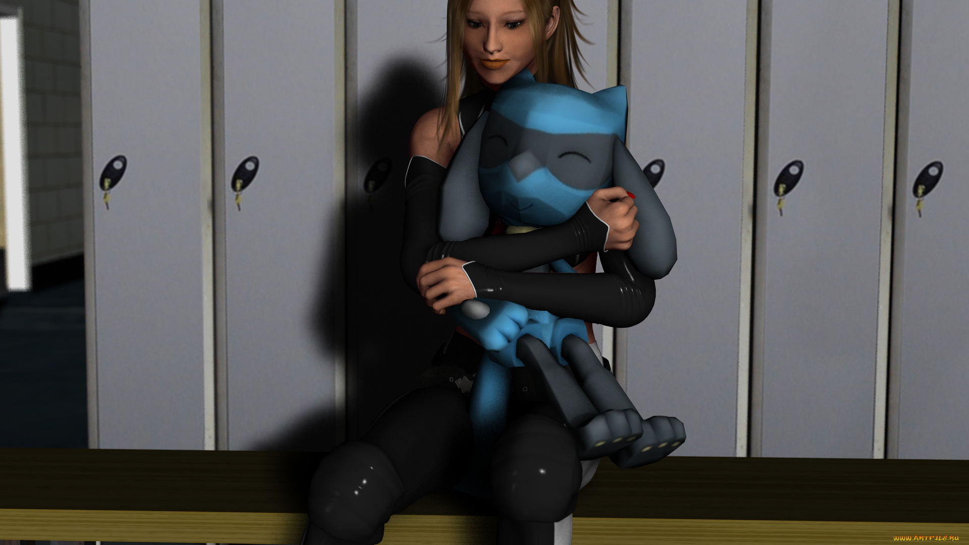 3д, графика, люди, , people, взгляд, девушка, игрушка, фон