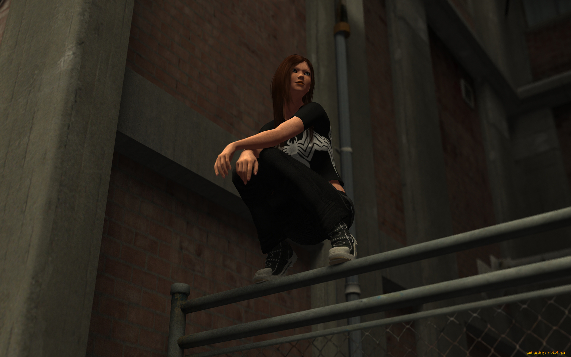 3д, графика, люди, , people, девушка, взгляд, фон