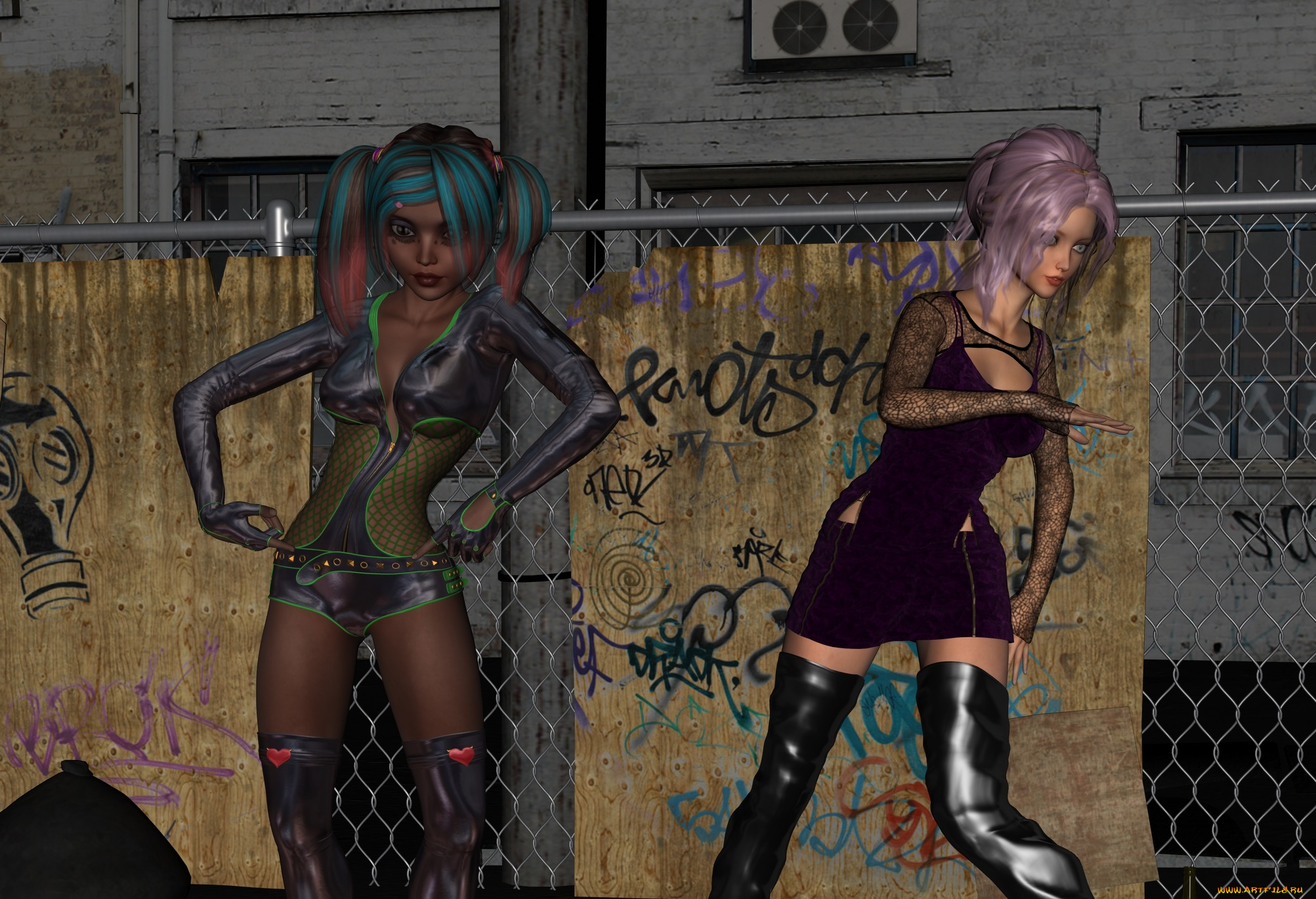 3д, графика, люди, , people, девушки, взгляд, фон