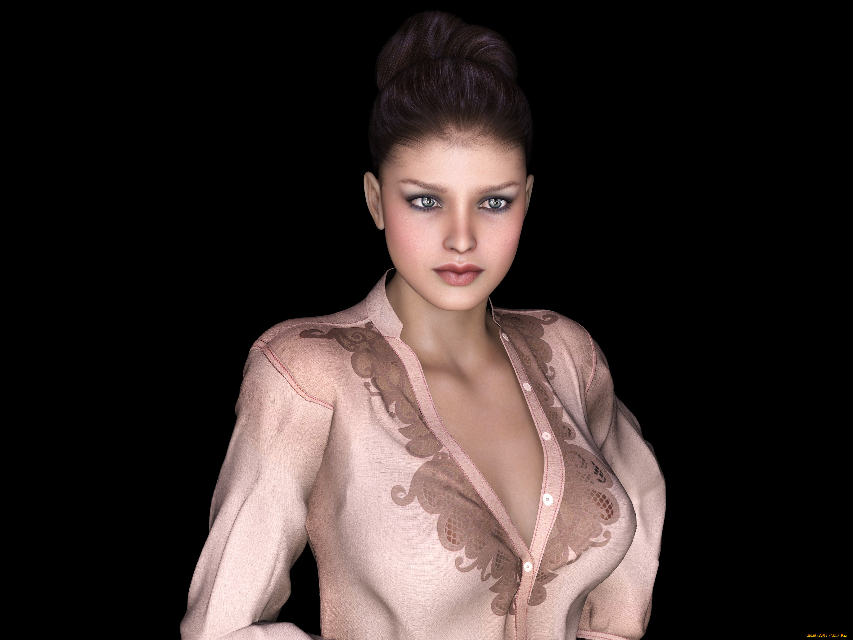 3д, графика, люди, , people, фон, взгляд, девушка