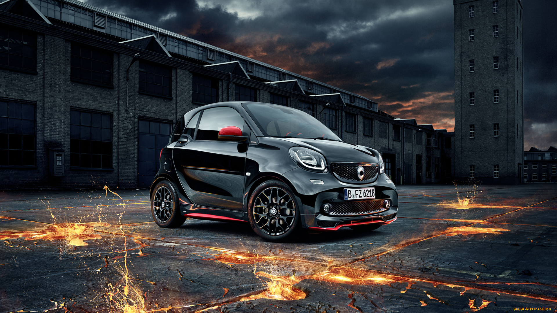автомобили, smart, fortwo, 2016г, c453, brabus, edition, urbanlava, coupе