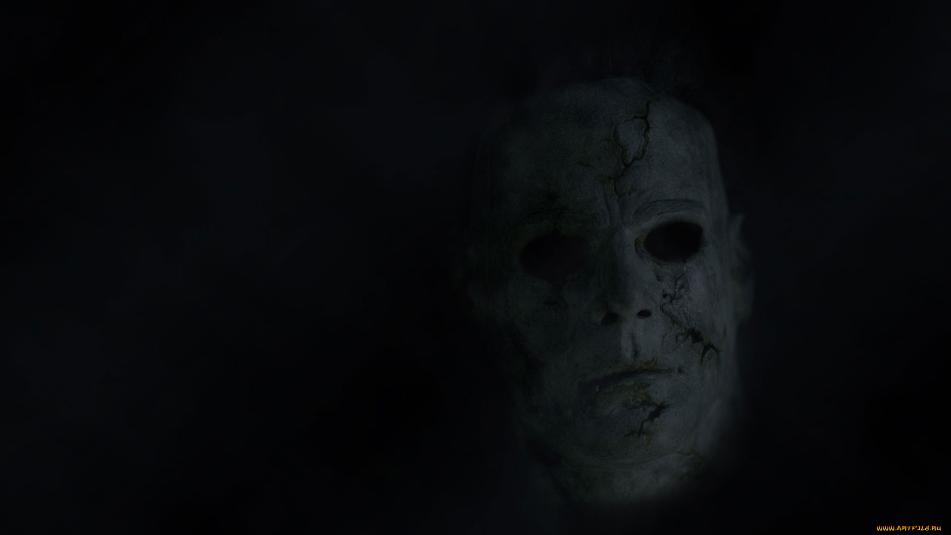 фэнтези, нежить, голова, шрамы, лицо, маска