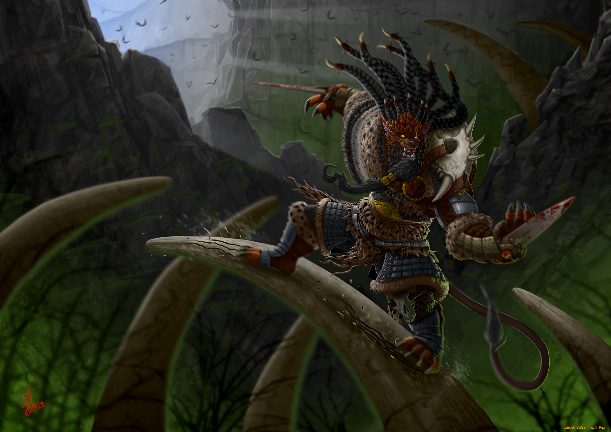 видео, игры, league, of, legends, action, ролевая, league, of, legends, rengar