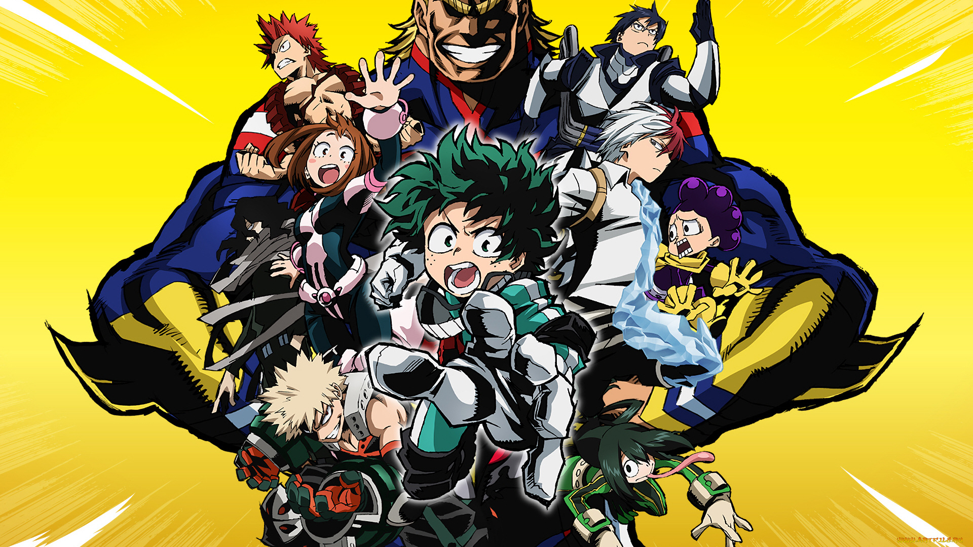 аниме, boku, no, hero, academia, моя, геройская, академия