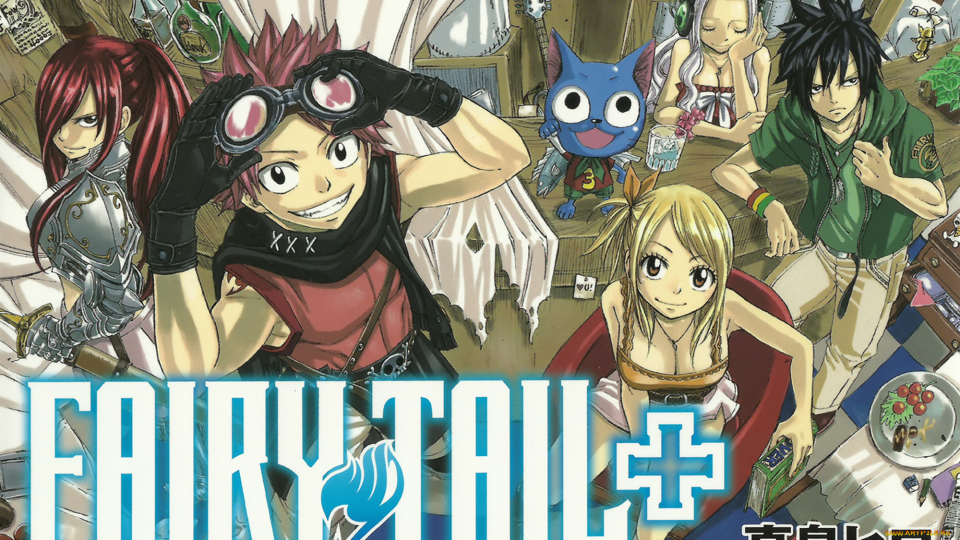 аниме, fairy, tail, хвост, феи