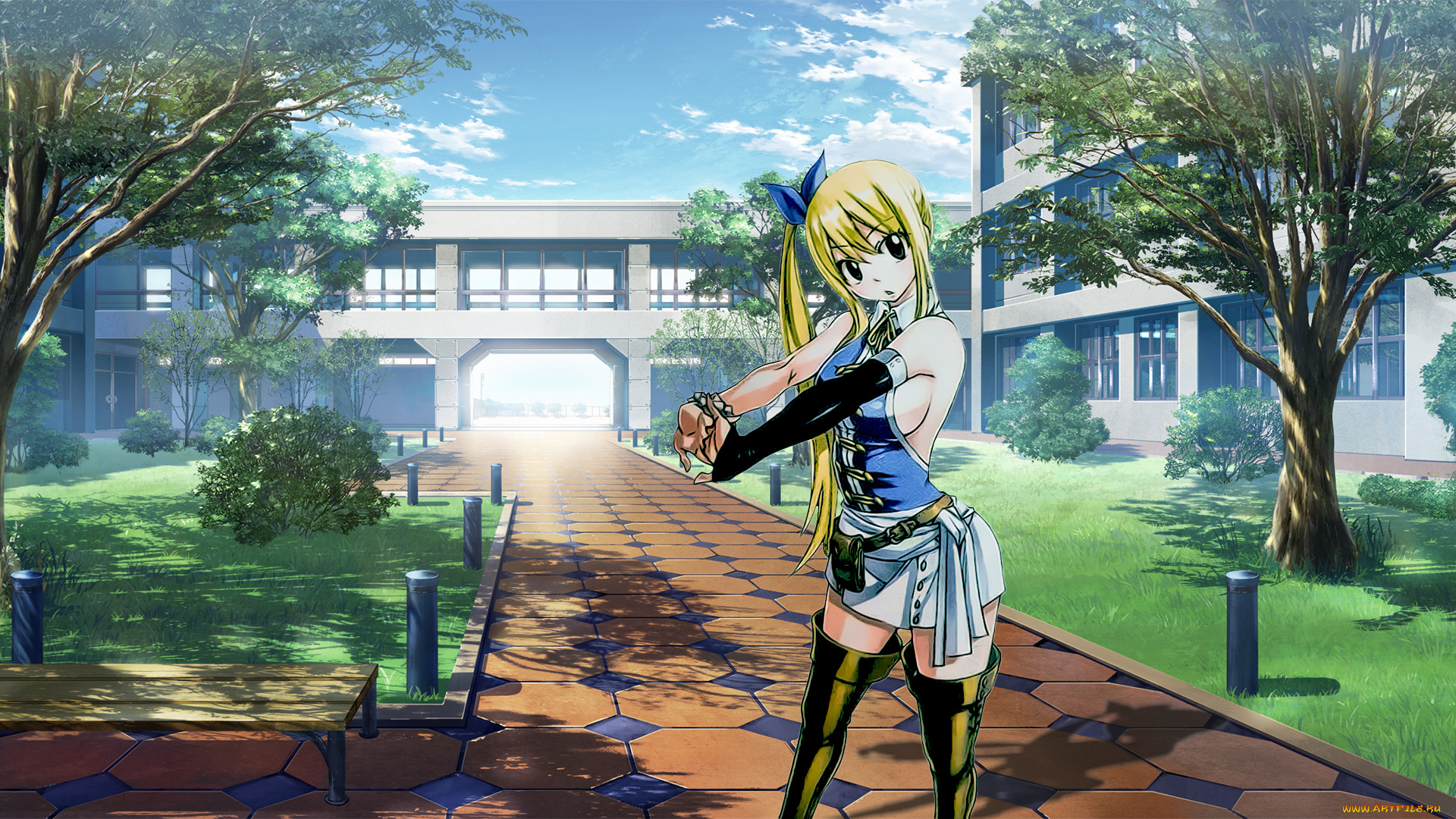 аниме, fairy, tail, хвост, феи