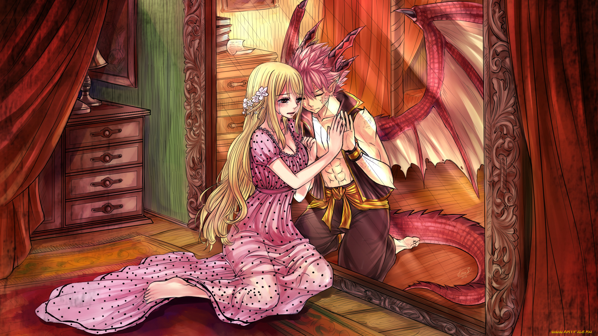 аниме, fairy, tail, хвост, феи