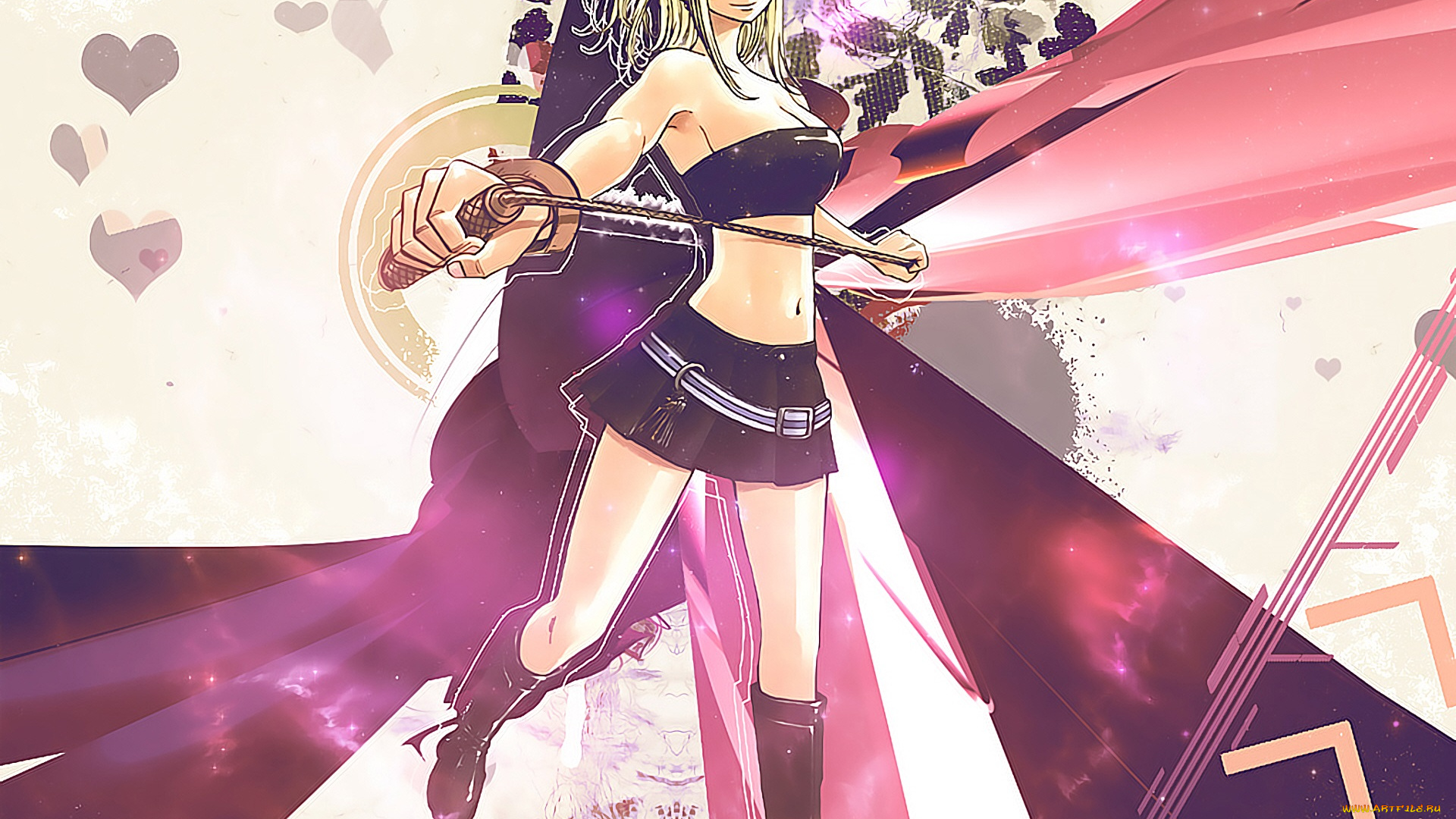 аниме, fairy, tail, люси