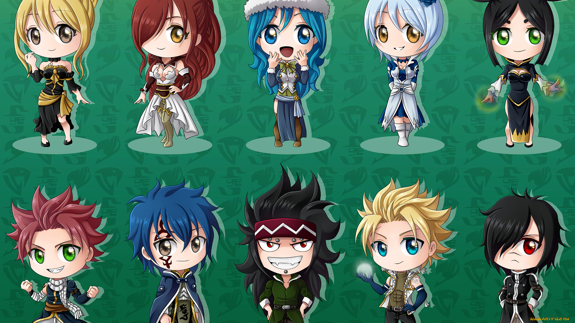 аниме, fairy, tail, малыши