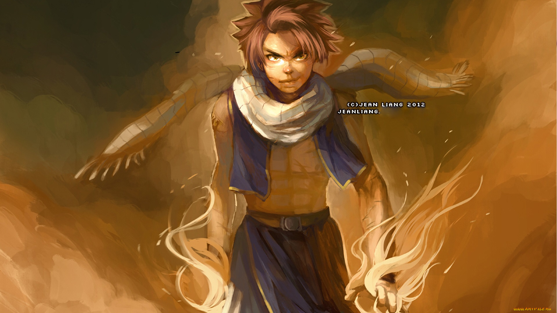 аниме, fairy, tail, нацу, хвост, феи